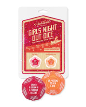 Load image into Gallery viewer, Wood Rocket Girls Night Out Do or Dare Dice Game - Red
