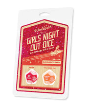 Load image into Gallery viewer, Wood Rocket Girls Night Out Do or Dare Dice Game - Red
