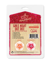 Load image into Gallery viewer, Wood Rocket Girls Night Out Do or Dare Dice Game - Red

