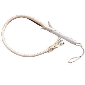 Braided Whip - 31.5 inch (White)