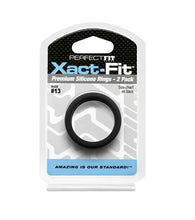Load image into Gallery viewer, Xact-Fit #13 Cock Ring - 2 Pack (Black)
