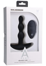 Load image into Gallery viewer, A-Play Shaker Rechargeable Silicone Beaded Anal Plug with Remote Control - Black
