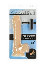 Load image into Gallery viewer, Addiction Bendable David Silicone Dildo - Flesh/Vanilla - 8in
