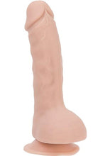 Load image into Gallery viewer, Addiction Toy Collection Brad Silicone Dildo with Balls - Flesh/Vanilla - 7.5in
