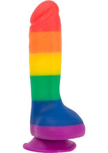 Load image into Gallery viewer, Addiction Toy Collection Justin Silicone Dildo with Balls - Multicolor - 8in
