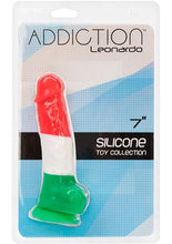 Load image into Gallery viewer, Addiction Toy Collection Leonardo Silicone Dildo with Balls - Multicolor - 7in
