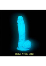 Load image into Gallery viewer, Addiction Toy Collection Luke Silicone Glow In The Dark Dildo with Balls
