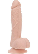 Load image into Gallery viewer, Addiction Toy Collection Mark Silicone Dildo with Balls - Flesh/Vanilla - 7.5in
