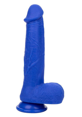 Admiral Vibrating Captain Rechargeable Silicone Dildo - Blue - 8in