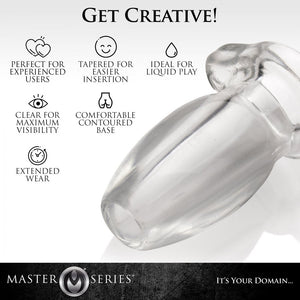 Master Series Gape Glory Clear Hollow Anal Plug