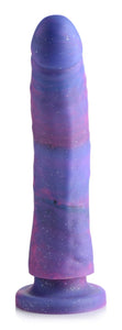 Magic Stick Glitter Silicone Dildo - 8 Inch (Purple)