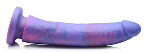 Magic Stick Glitter Silicone Dildo - 8 Inch (Purple)