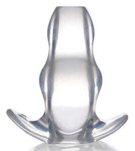 Clear View Hollow Anal Plug - XLarge (Clear)