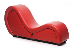 Sex Chaise Lounge with Love Pillows - Red