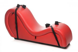 Sex Chaise Lounge with Love Pillows - Red