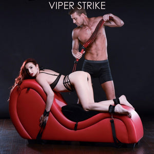 Sex Chaise Lounge with Love Pillows - Red