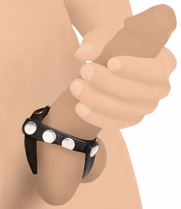 Cock Gear Leather Snap-On Harness