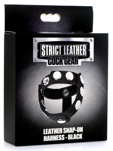 Cock Gear Leather Snap-On Harness