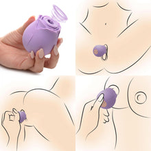 Load image into Gallery viewer, Inmi Bloomgasm Rose 10x Silicone Rechargeable Clitoral Stimulator
