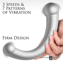 Load image into Gallery viewer, 10X Vibra - Vibrating Silicone Dual-Ended Dildo (Silver)
