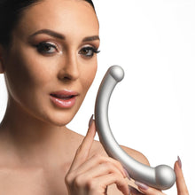 Load image into Gallery viewer, 10X Vibra - Vibrating Silicone Dual-Ended Dildo (Silver)

