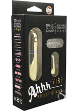 Load image into Gallery viewer, Ahhh Vibrating Bullet Of Love with Remote Control - Gold
