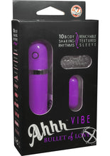 Load image into Gallery viewer, Ahhh Vibrating Bullet Of Love with Remote Control - Lavender/Purple
