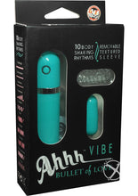Load image into Gallery viewer, Ahhh Vibrating Bullet Of Love with Remote Control - Teal
