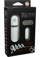 Load image into Gallery viewer, Ahhh Vibrating Bullet Of Love with Remote Control - White
