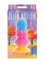 Load image into Gallery viewer, Alien Nation Sprite Jr. Silicone Anal Plug - Blue/Pink/Yellow
