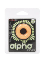 Load image into Gallery viewer, Alpha Glow In The Dark Liquid Silicone Prolong Medium Ring - Orange
