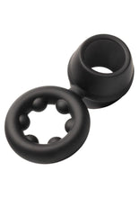 Load image into Gallery viewer, Alpha Liquid Silicone Dual Magnum Ring - Black
