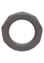 Load image into Gallery viewer, Alpha Liquid Silicone Prolong Presmatic Cock Ring - Gray/Grey
