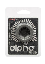 Load image into Gallery viewer, Alpha Liquid Silicone Prolong Presmatic Cock Ring - Gray/Grey
