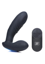 Load image into Gallery viewer, Alpha-Pro 7x P-Thump Rechargeable Vibrating Tapping Silicone Prostate Stimulator - Black
