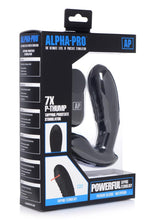 Load image into Gallery viewer, Alpha-Pro 7x P-Thump Rechargeable Vibrating Tapping Silicone Prostate Stimulator - Black
