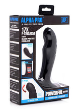 Load image into Gallery viewer, Alpha-Pro P-Trigasm 3-In-1 Silicone Prostate Stimulator - Black
