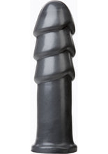 Load image into Gallery viewer, American Bombshell B-10 Warhead Dildo - Grey/Gun Metal - 10.1in
