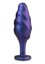 Load image into Gallery viewer, Anal Adventuers Matrix Bumped Bling Silicone Plug - Blue/Sapphire
