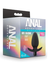 Load image into Gallery viewer, Anal Adventure Platinum Silicone Vibrating Saddle Plug - Black
