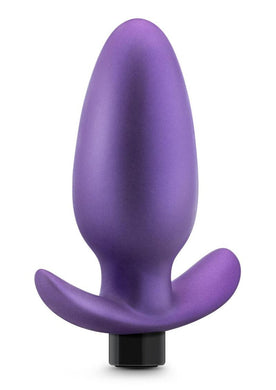 Anal Adventures Matrix Exceisor Plug Rechargeable Silicone Anal Plug - Astro - Purple/Violet