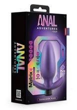 Load image into Gallery viewer, Anal Adventures Matrix Exceisor Plug Rechargeable Silicone Anal Plug - Astro - Purple/Violet
