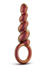 Load image into Gallery viewer, Anal Adventures Matrix Spiral Loop Silicone Plug - Brown/Copper
