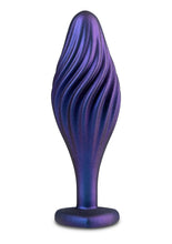 Load image into Gallery viewer, Anal Adventures Matrix Swirling Bling Silicone Plug - Blue/Sapphire
