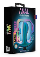 Load image into Gallery viewer, Anal Adventures Matrix Teleportation Plug Rechargeable Silicone Anal Plug - Lunar - Blue
