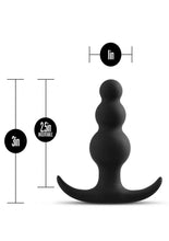 Load image into Gallery viewer, Anal Adventures Platinum Beaded Silicone Butt Plug
