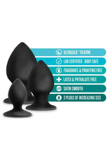 Load image into Gallery viewer, Anal Adventures Platinum Silicone Anal Stout Anal Plug Kit
