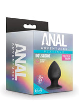 Load image into Gallery viewer, Anal Adventures Platinum Silicone Anal Stout Plug - Black - Medium
