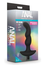 Load image into Gallery viewer, Anal Adventures Platinum Silicone Rechargeable Vibrating Prostate Massager 03 - Black
