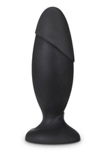 Load image into Gallery viewer, Anal Adventures Platinum Silicone Rocket Plug - Black
